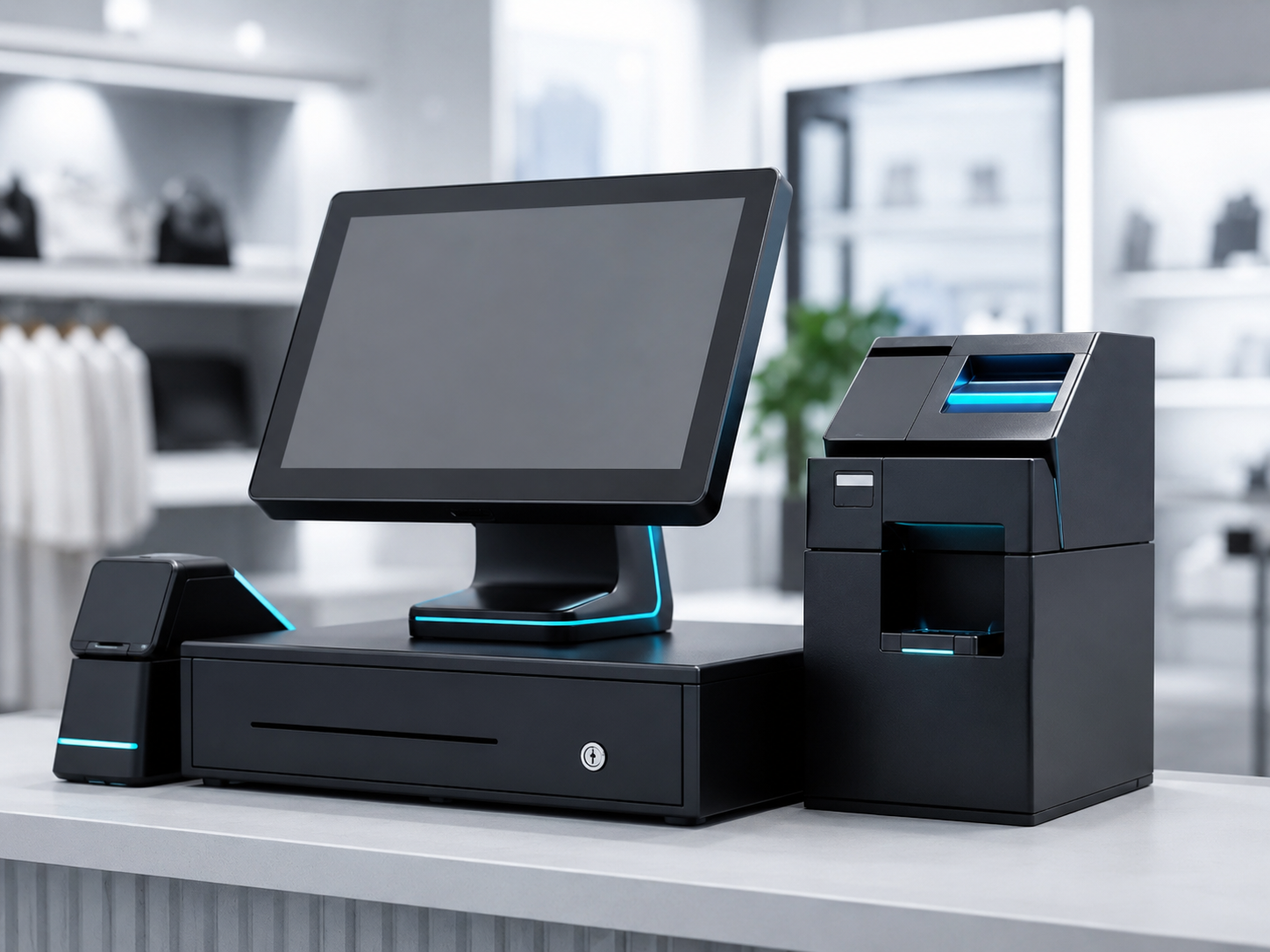 Caisse enregistreuse tactile et monnayeur automatique