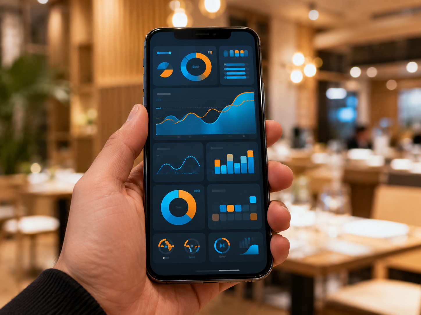 Tableau de bord multi-sites sur smartphone