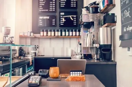 meuble caisse reunion coffee shop